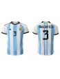 Billige Argentina Nicolas Tagliafico #3 Hjemmedrakt VM 2022 Kortermet